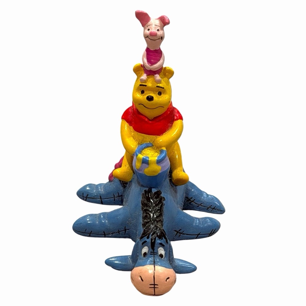 VTG Disney DecoPac Winnie‎ the Pooh Eeyore Piglet Action Figure Cake Topper - Picture 2 of 6